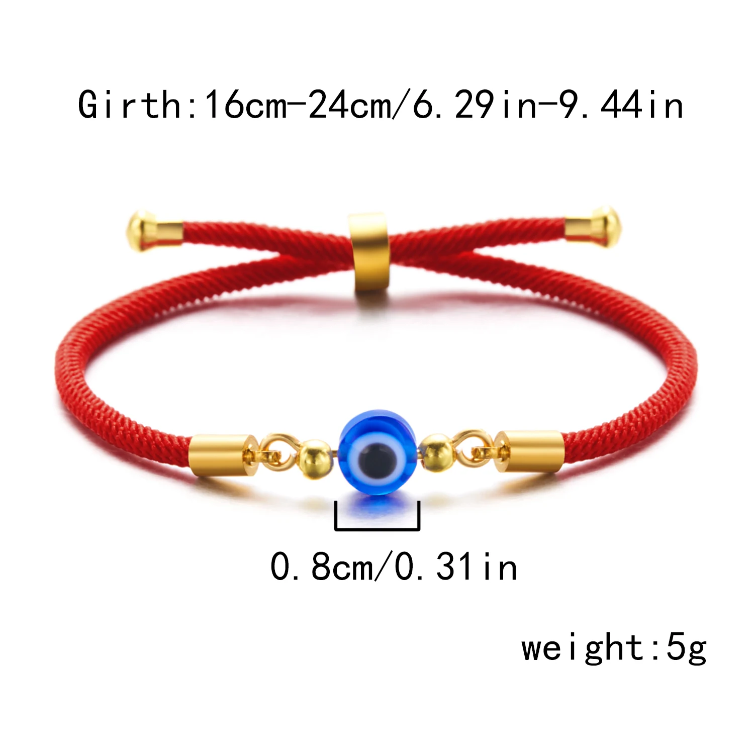 Mode Türkischen Stil Blau Bösen blick Armband Für Frauen Männer Glück Rotes Seil Handarbeit Gewebt Armband Freundschaft Schmuck Geschenke – Detail 3