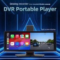 Car 10.26 Inch Bluetooth Portable Screen GPS Navigation Display Wireless Carplay MP5 Player Driving Recorder Supprot 4K