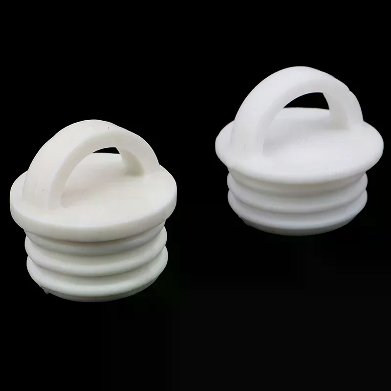 White Mop Bucket Drain Stopper Silicone Water Stopper Drain Plug Cover Water-drop Design For Bathroom Kitchen Accessories 5Pcs