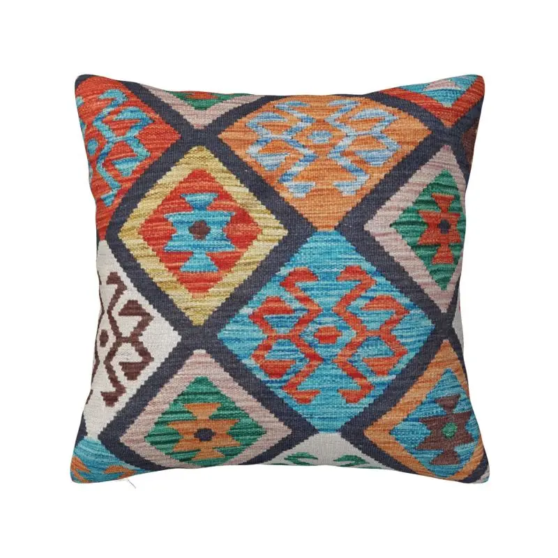 Vintage Turkish Kilim Cushion Cover Vintage Persian Tribal Bohemian Ethnic Art Velvet Nordic Pillows Decor Home