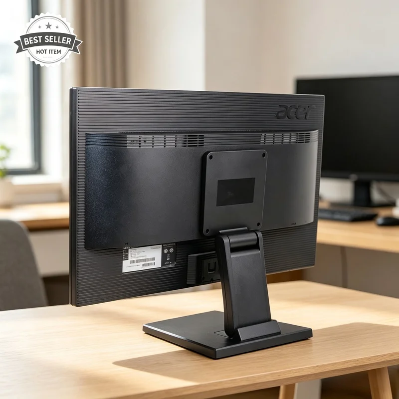 Suporte de Monitor VESA de Metal Dobrável, Suporte de Mesa para Tela de 14-24 Polegadas para Monitor de PC, TV Pequena, Suporte de Exibição para Escritório em Casa