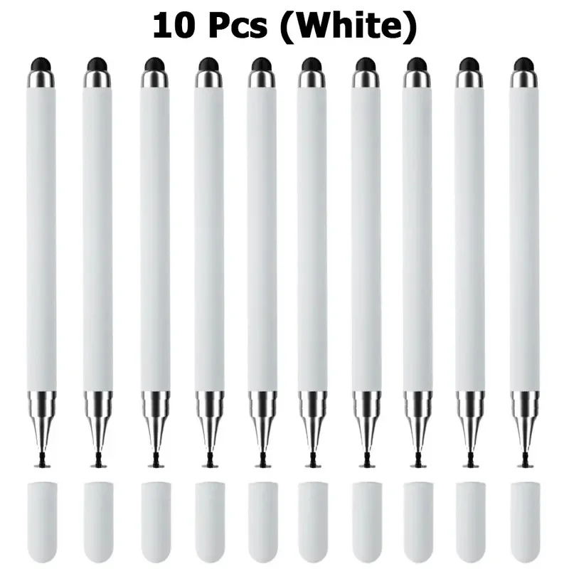 10Pcs Stylus Pen Universal 2 in 1 Drawing Screen Tablet Pen for IPhone IPad Capacitive Touch Pencil for Samsung Android Phone