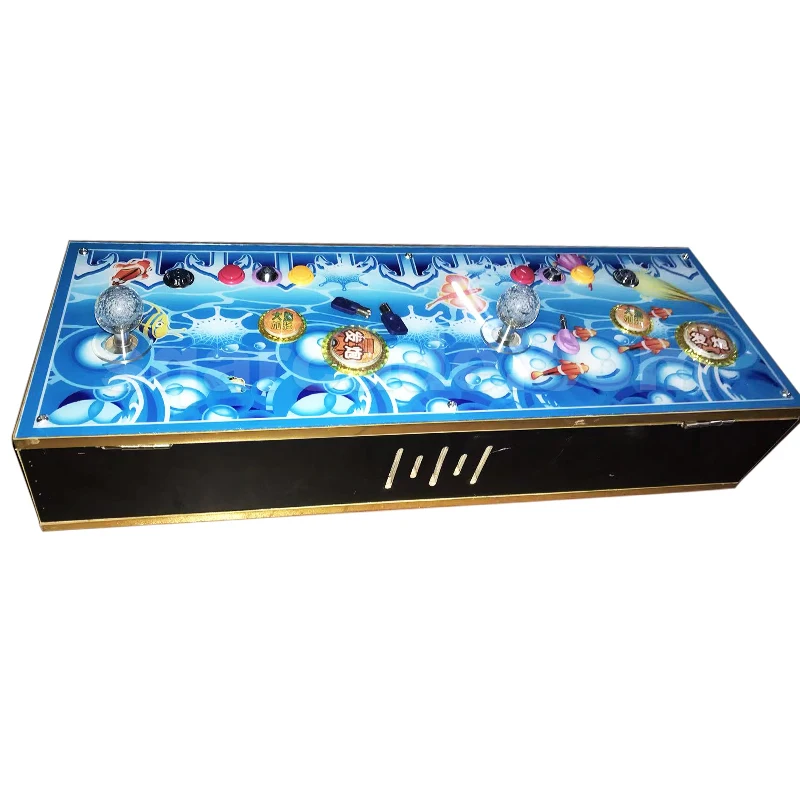 DIY custom iron box bill acceptor installation 35 in 1 game console 2 player fish game console handheld fish table console