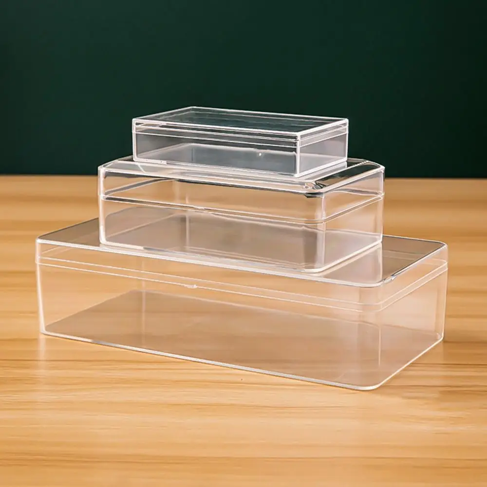 Thickened Rectangular Plastic Storage Box High Transparency Acrylic Food Gift Packaging Plant Landscaping Transparent Box