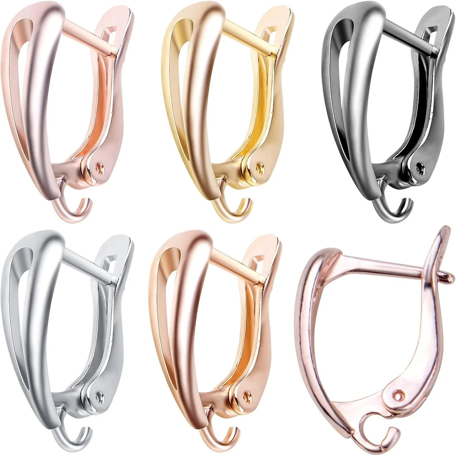 

20 шт. круглые французские крючки для сережек, гипоаллергенные латунные крючки для ушей с рычагом и открытой петлей для DIY, висячие серьги, ювелирные изделия