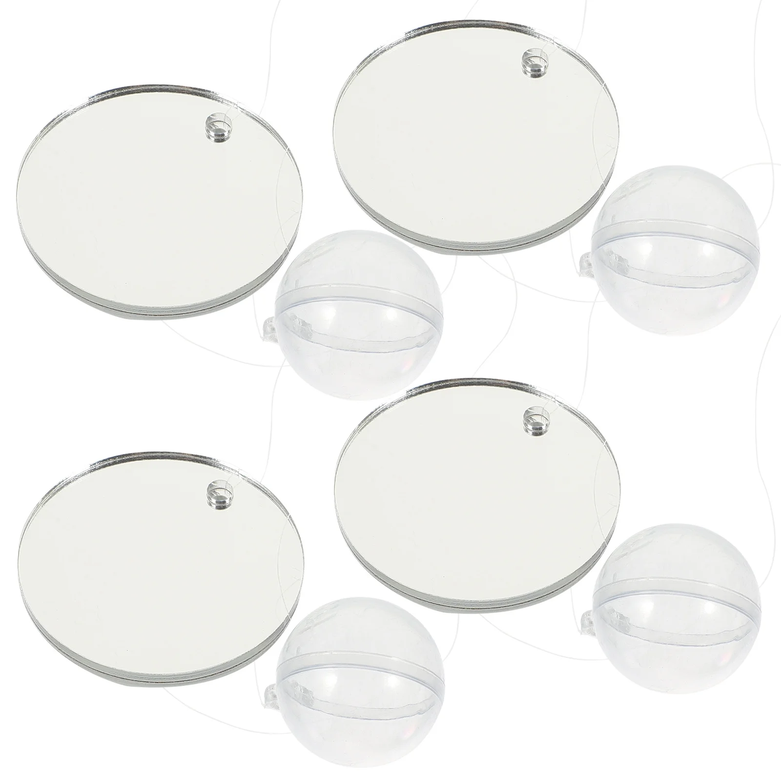 

4Pcs Betta Tank Mirror Lifelike Ornament Safe Acrylic Materials Home Office Table Decoration Betta Fish Tank Mirror