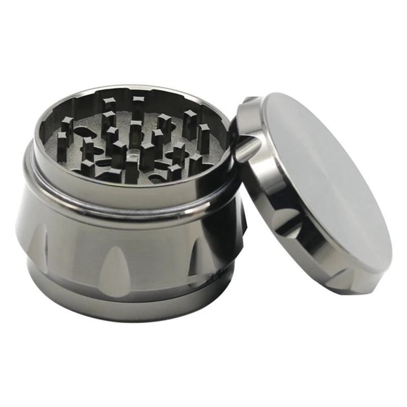 Spice Grinder 4 Layers Grinder 2.5 Inch, Spice Grinder, Food Mill Zinc Alloy Smooth Grinding