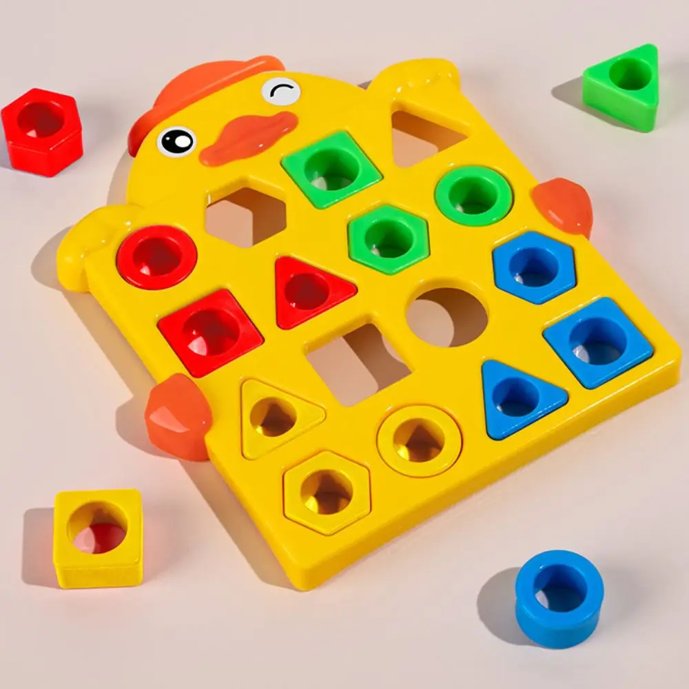Puzzle-Brett, Geometrie, Form passendes Muster, kognitive interaktive Form, passendes Brettspiel, Montessori, DIY, Farberkennung