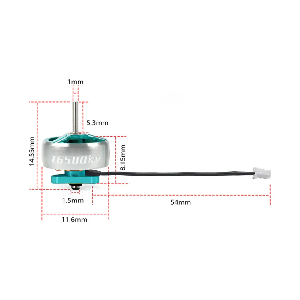 Sub250 M1 0803 16500KV 1.0MM Brushless Motor for 1S 2S 1.2-1.6 Inch Micro FPV Drone Small Size and Lightweight