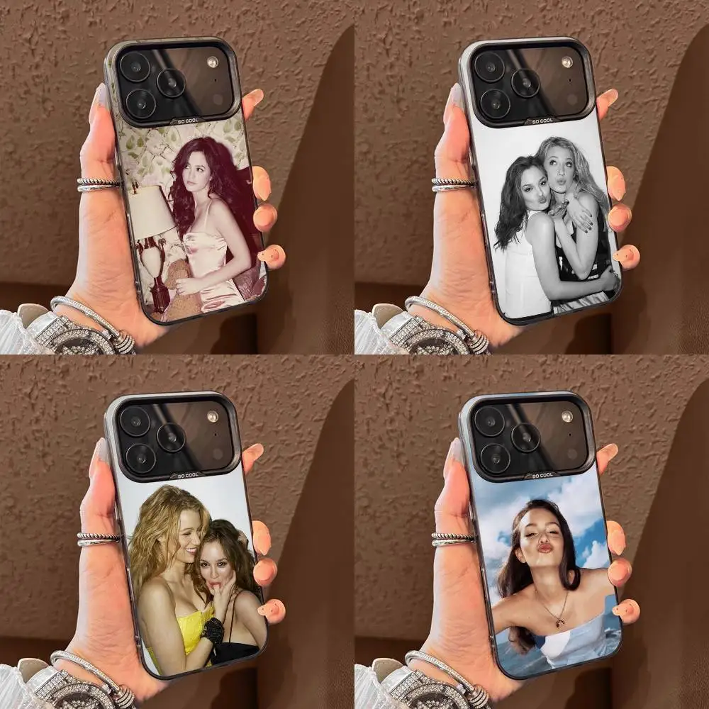 

L-Leighton Meester Actress Singer Phone Case For iPhone 17,16,15,14,13,12,11,Pro,Max,Plus,E,Air,Mini Black Tpu Cover