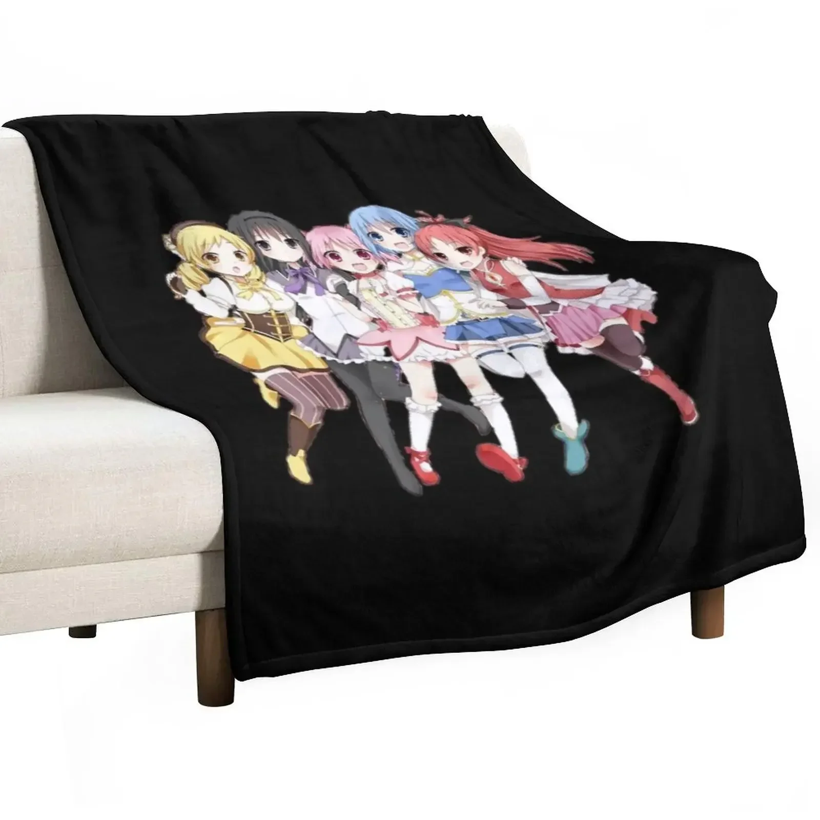 

Puella Magi Madoka Magica Anime Throw Blanket Sofas Thermals For Travel Blankets