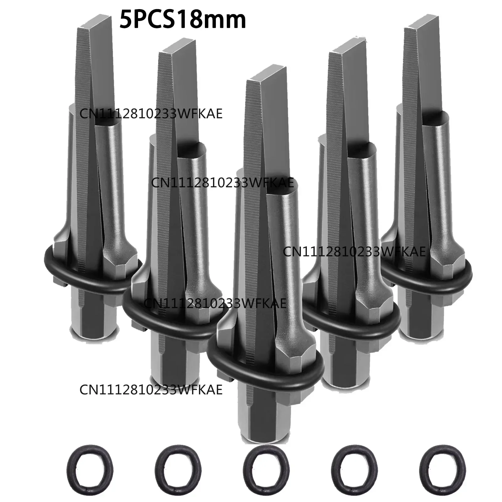 5pcs 18mm Stone Splitter Rock Splitting Wedges And Rotary Hammer Drill Bit Wedge And Feather Shims Stone Splitter Tools