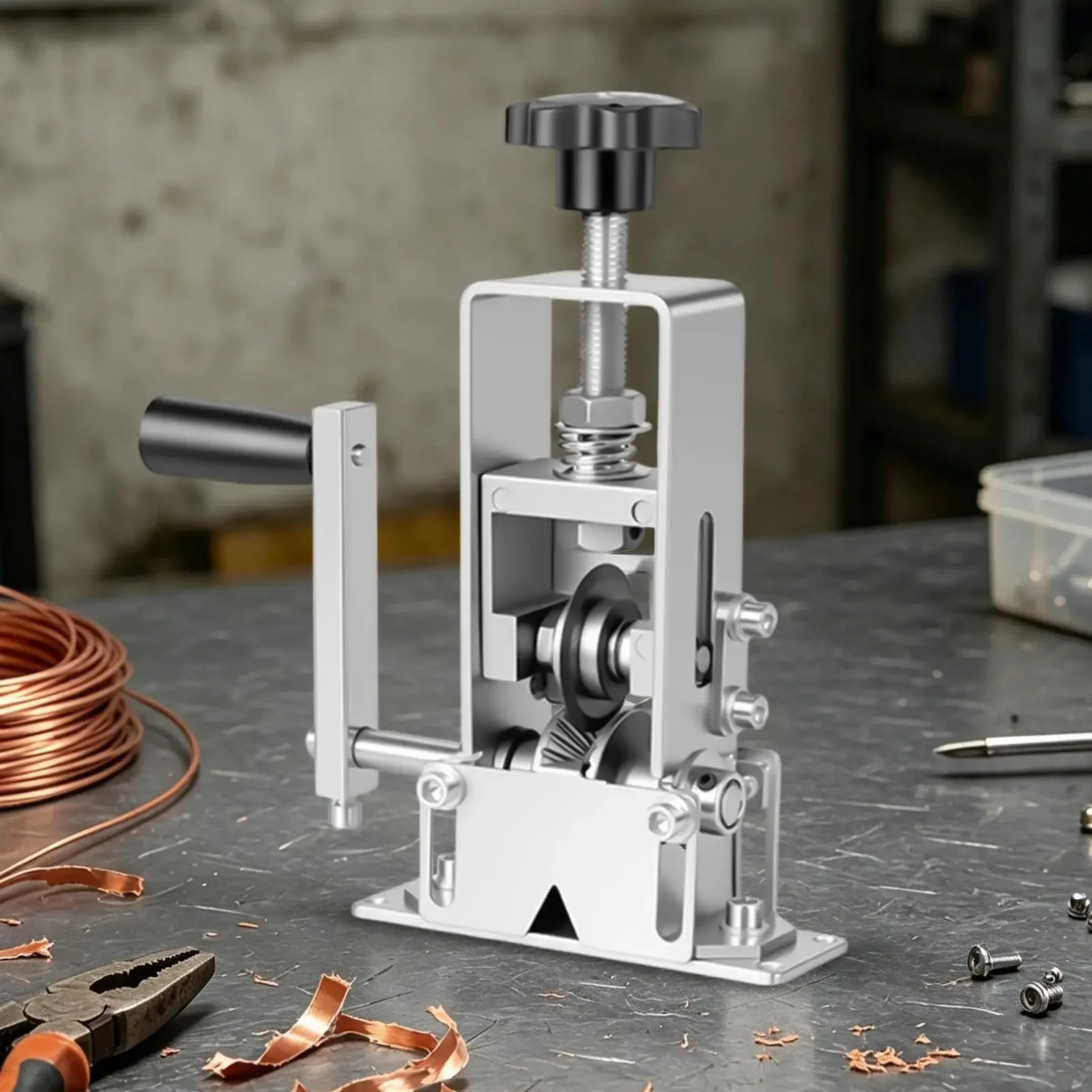Wire Stripping Machine Manual Adjustable Hand Crank Stripping Tool Electrical Cable Stripper Machine For Home Wiring Industrial