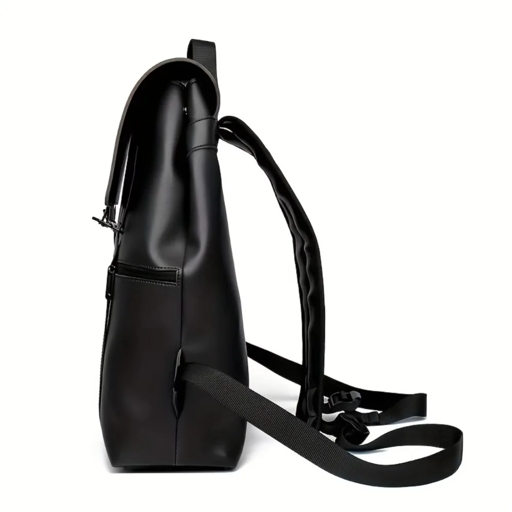 

Водонепроницаемые школьные сумки, портативные рюкзаки для ноутбуков большой емкости, однотонные кожаные рюкзаки с регулируемым плечевым ремнем