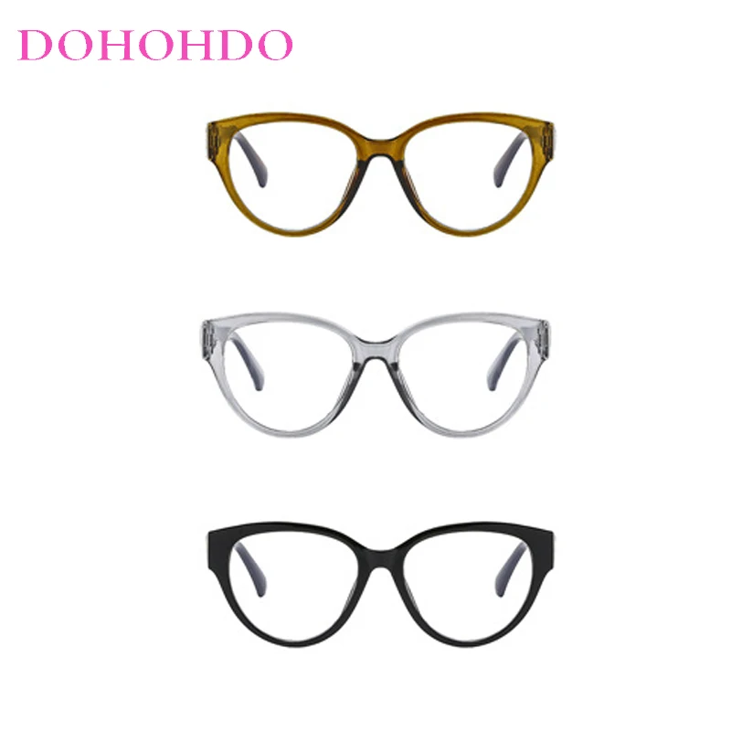 Classic Punk Cat Eye Fashion TR90 Anti-Blue Light Eyeglasses Brand Designer Use Computer Optical Men Women Glasses Lentes Очки
