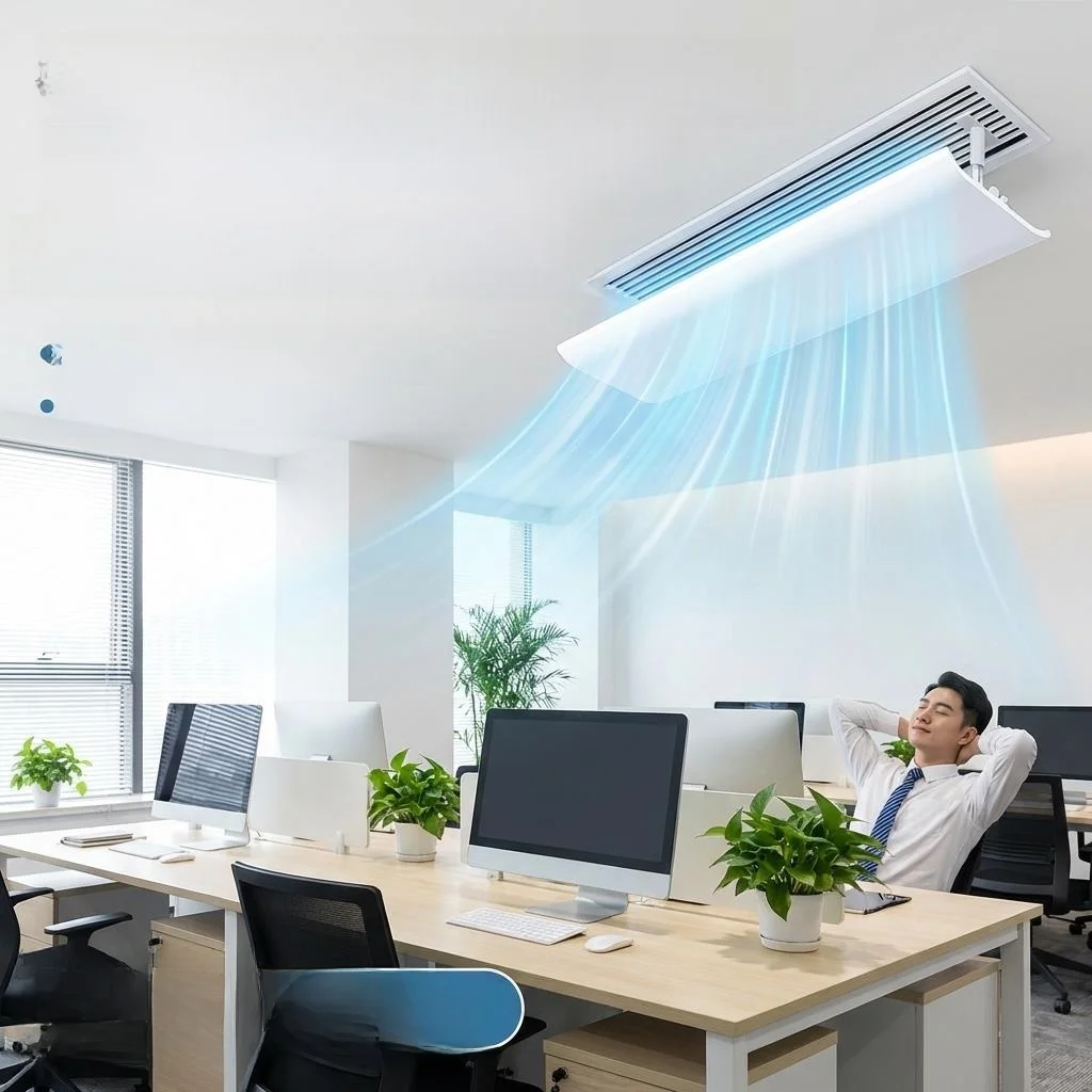 

Office Central Air Conditioner Outlet Windshield Grille Board Anti-Direct Blow Air Conditioning Dust Cover Nordic Style