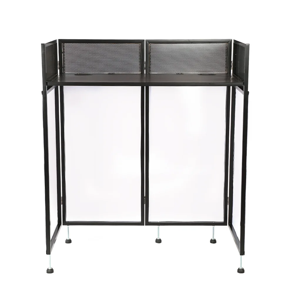 Nova mesa móvel de dj luminosa mesa de mistura console loja de roupas rack de exibição