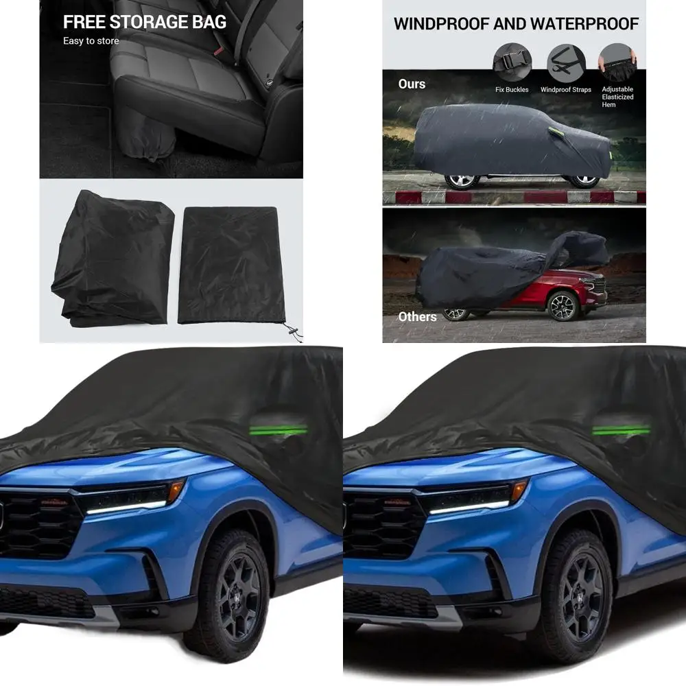 

All-Weather SUV Cover for Pilot 2002-2026, Waterproof, Windproof, UV & Dust Protection