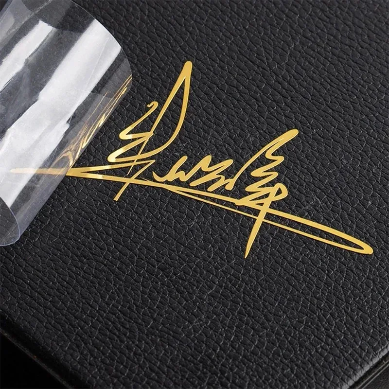 

Custom 3D UV Metal Transfer Decal Stickers Print Logo Label Adhesive Letter Gold Silver Waterproof Thank You Personalized