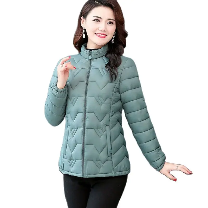 

Fashionthin Cotton Short Top Winter Women Coat Korean Slim Largssize Female Parka Coat Wave Pattern Padded