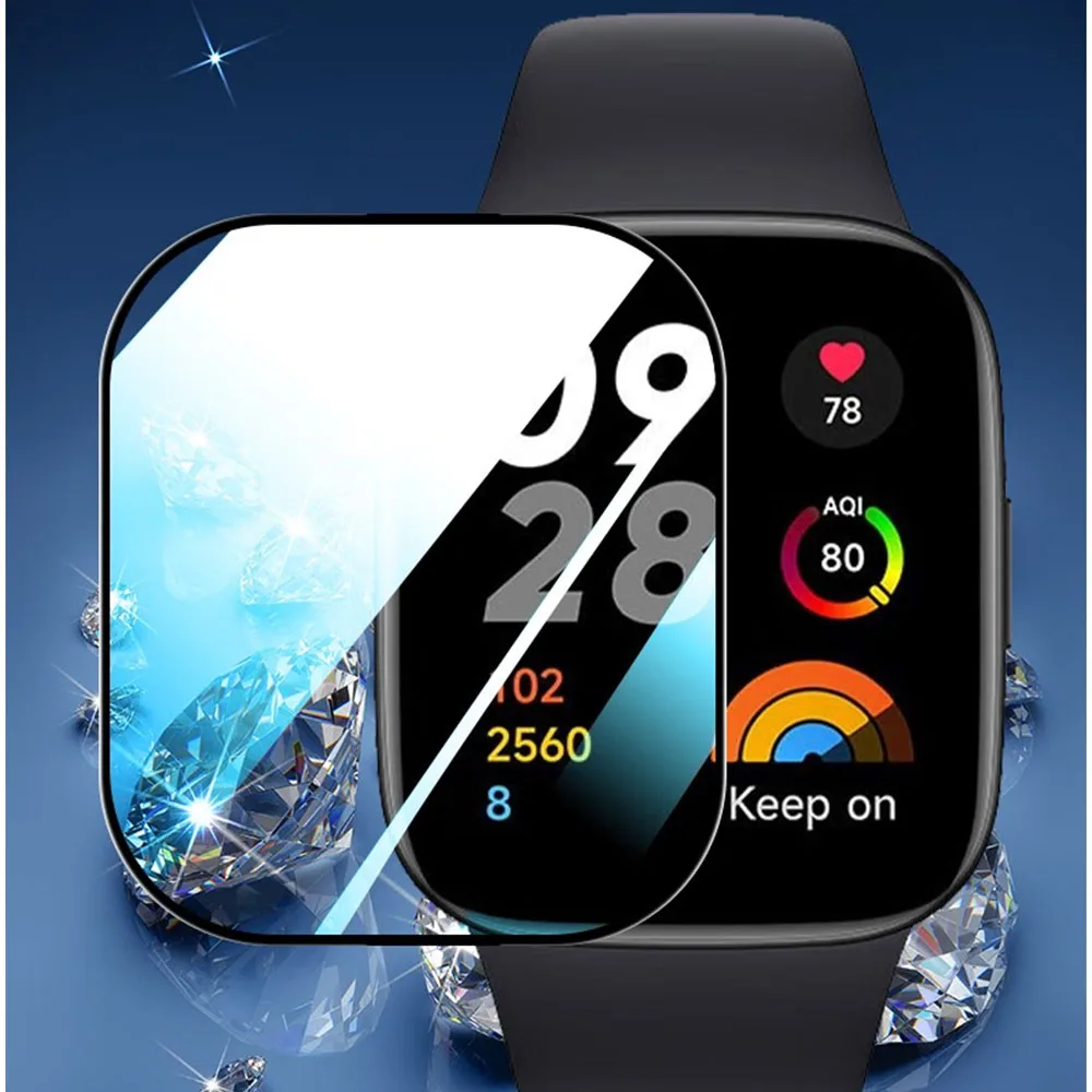 Film For Redmi Watch3 Watch 3 Smartwatch Accessories Replacement 3D Composite Film Edge Screen Protector (Not Glass) Coverage