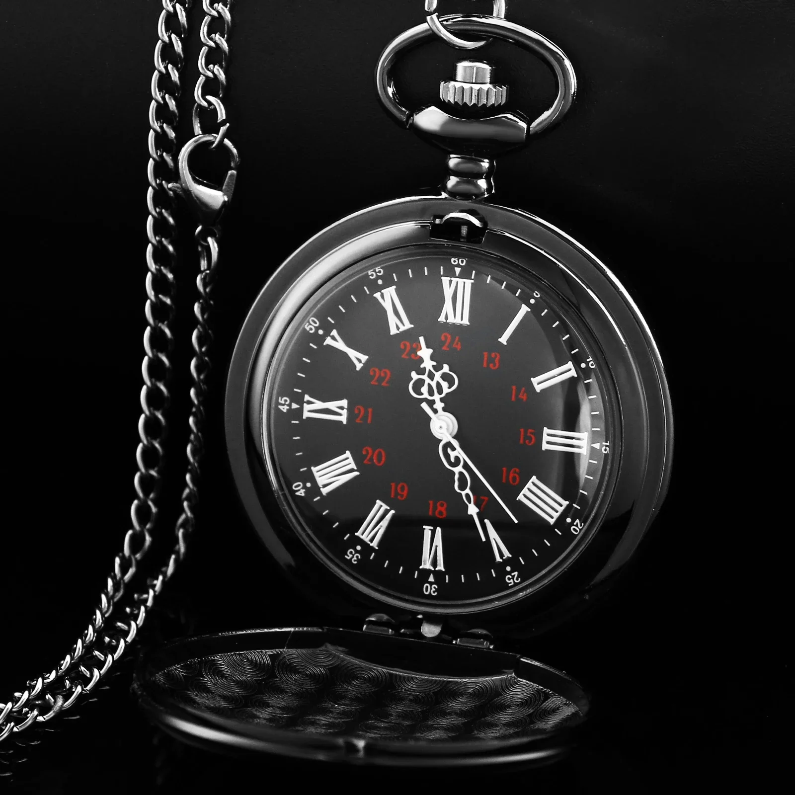 To My Grandson Quartz Pocket Watch Retro Pendant Necklace Best Gift for Grandson Souvenir Vintage Exquisite Birthday Pocketwatch