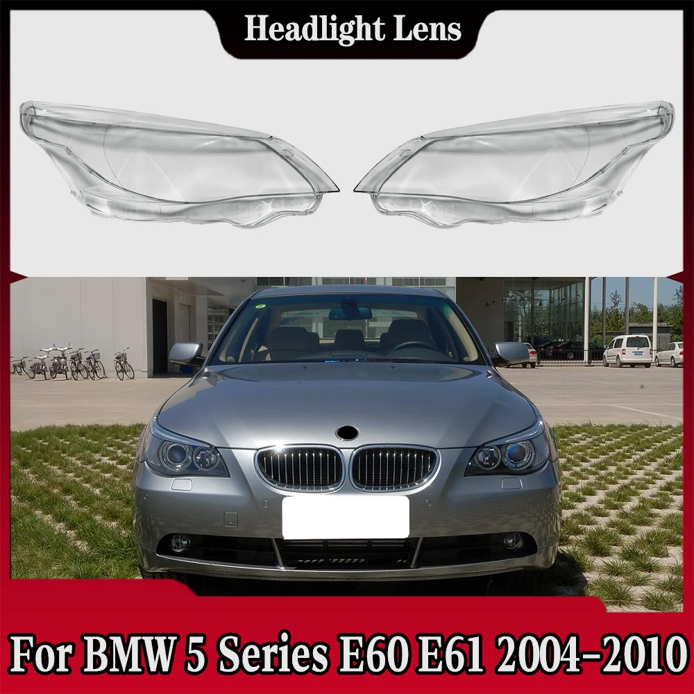 

For BMW 5 Series E60 E61 520i 523 525 530i 2004 2005 2006 2007 2008 2009 2010 Lamp Shell Plexiglass Replace Original Lampshade