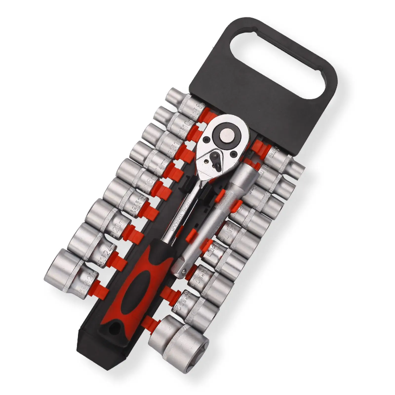 

Suitable for 19 short hexagonal plastic row ratchet wrench, matte surface