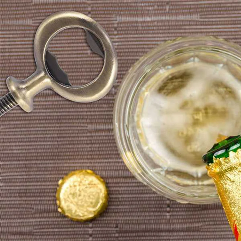 

ABUN-20 шт. металлическая открывалка для пива с резьбой, плоская открывалка для пива, набор вставок для проектов DIY