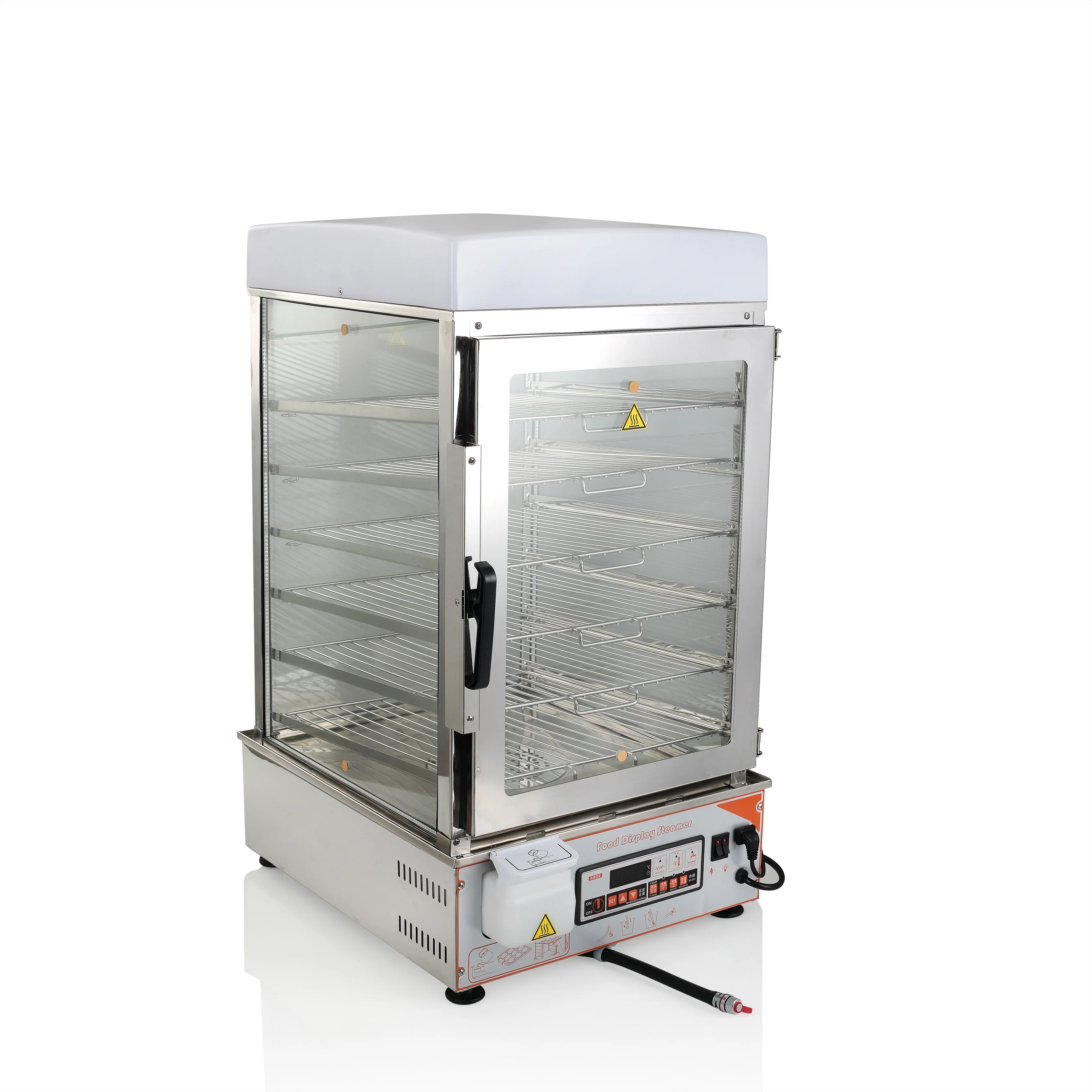 

Microprocessor Control Multi-functional Electric Food Bun Steamer Showcase Display Commercial Food Warmer Hot Dog Showcase