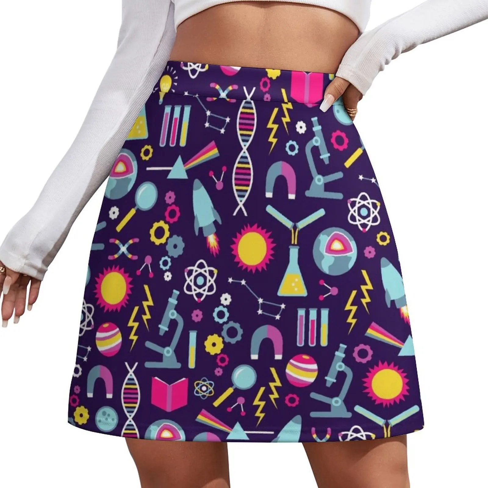 Science Studies Mini Skirt School uniform clothes for women Women's clothing