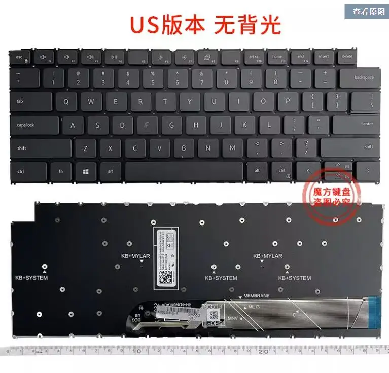 US non-backlit Keyboard For Dell Vostro 5310 5320 5410 5415 P143G Latitude 3320 3420 3330