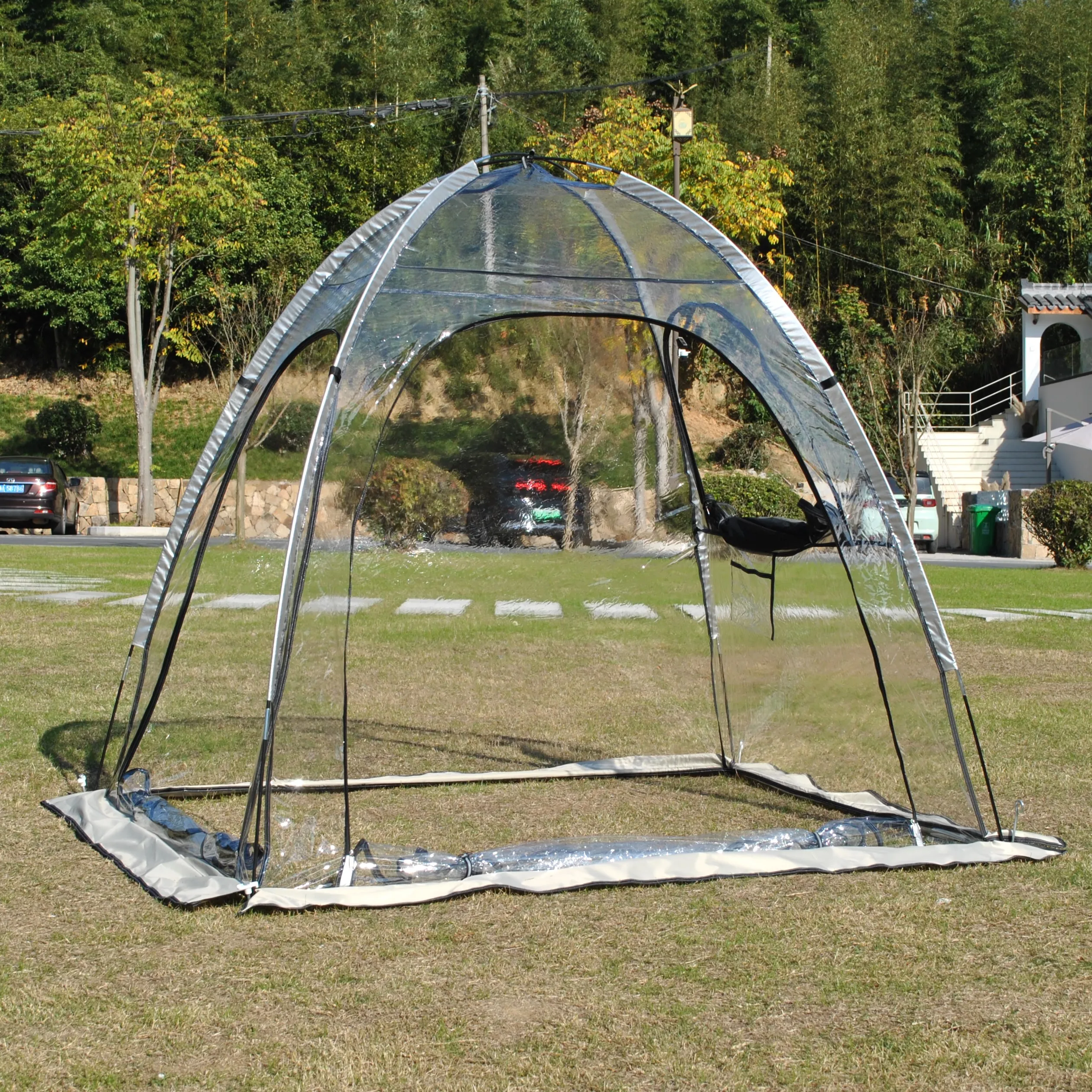 خيمة رياضية شفافة مقاومة للطقس والتخييم في الهواء الطلق والنزهات والحديقة الدافئة للشتاء تحافظ على خيمة للرياضة والتخييم