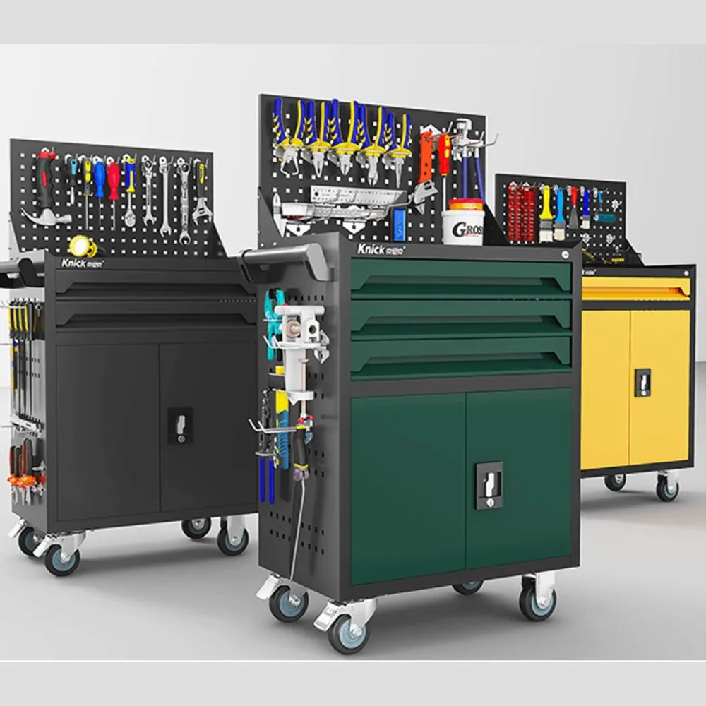 Juego completo de herramientas industriales para taller de reparación de lavado de coches, mantenimiento de vehículos móviles, carrito de limpieza, gabinete de almacenamiento de herramientas ODM