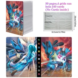 Carnet de protection de cartes Pokémon Anime, porte-cartes Charizard, classeur de collections, livre d'album, 2024 pièces, 240