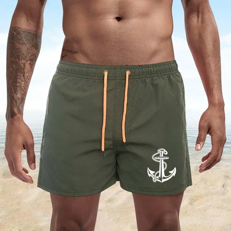 Fashion New Swimsuit Men\'s Sexy Swimming Trunks Beach Casual Four-quarter Pants Summer Swimming Trunks Beach Shorts S-4XL