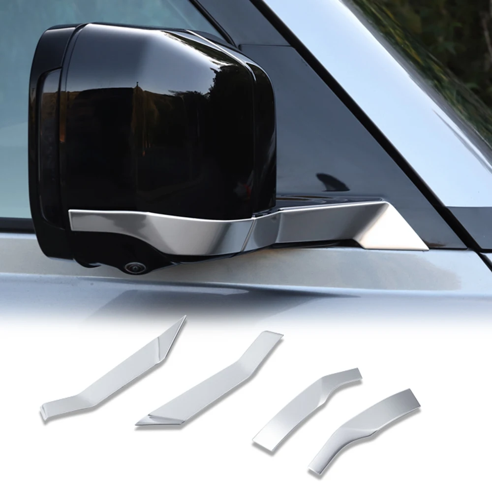 

Rearview Mirror Trim for Land Rover Defender 90 110 2020 Chrome Side Door Mirror Cover Moulding Car Sticker Guard