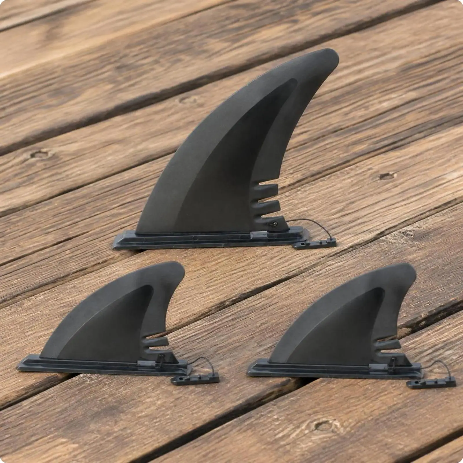 Stand Up Paddleboard Fin Nylon Inflatable Surfboard Shark Fin Set Drag Reduction Water Guiding for SUP Board Gear