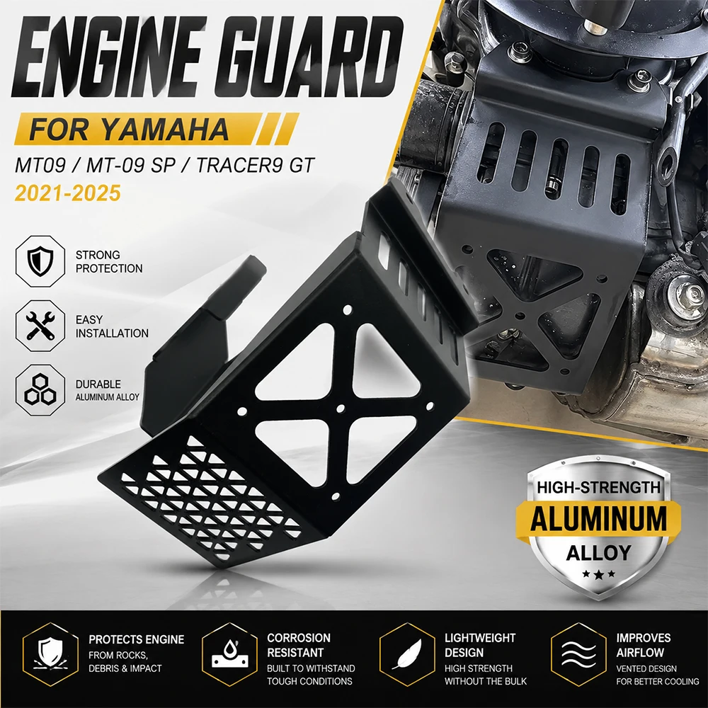 For Yamaha MT09 MT-09 SP TRACER 9 GT Tracer9 GT 2021-2025 Motorcycle Accessories Bottom Chassis Shell Engine Guard Protection
