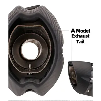 51MM 通用摩托車 mivv 排氣消音器排氣口,適用於 Z250 Z800 Z900 R1 R3 R6 R25 MT07 ZX10R ZX6R 等車型,用於改裝排氣系統。 10 最佳銷售 逃脫 mivv - №6