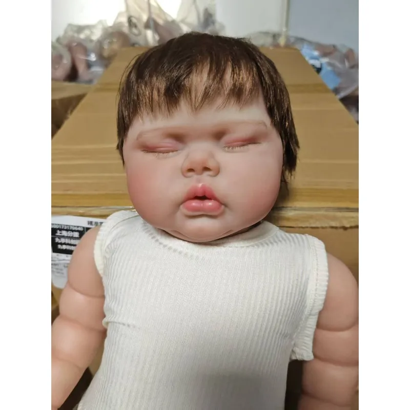 24 inch 60 cm augurk slapen in zachte stoffen lichaam Levensechte herboren peuter met handgeworteld haar