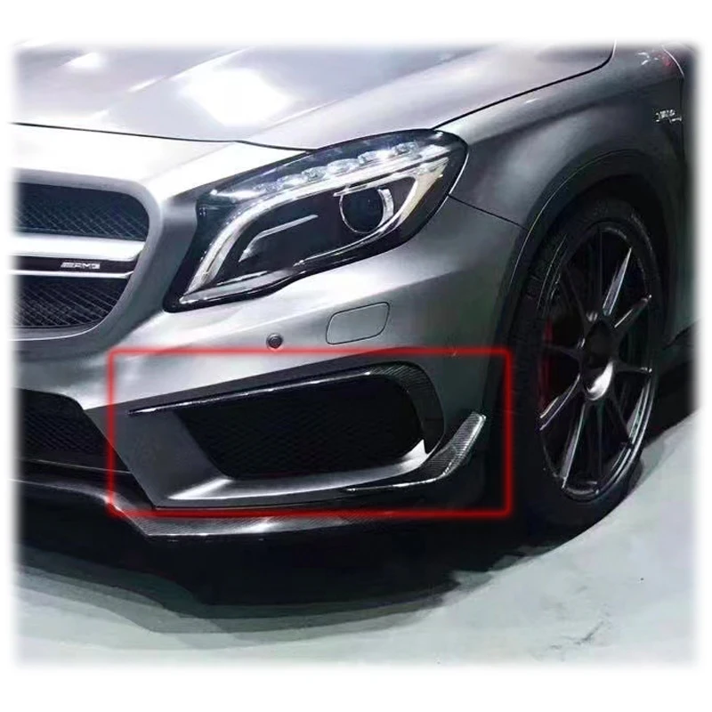 

Car Front And Rear Bumper Wind Knife Blade For Mercedes GLA Class X156 GLA200 260 GLA45 AMG 2013-2018 Carbon Fiber Materials