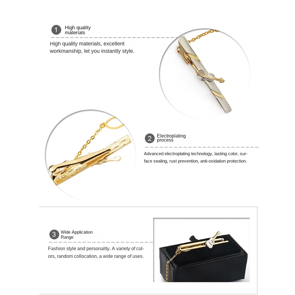 ربطة العنق بار المشبك أداة المشبك كليب مجوهرات الأزياء النحاس المعادن التعادل كليب الغيتار الكمان الرجال ربطة العنق مشبك