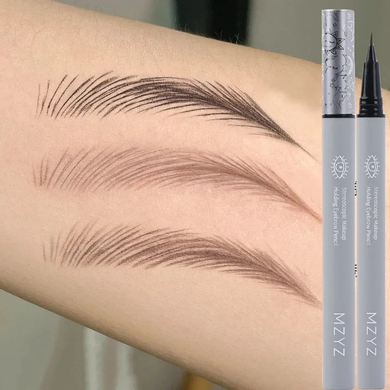 Ultra-fine Smooth Eyebrow Pencil Sweat-proof Liquid Eyeliner Waterproof Outline Lying Silkworm Pen Eyes Makeup Cosmetics