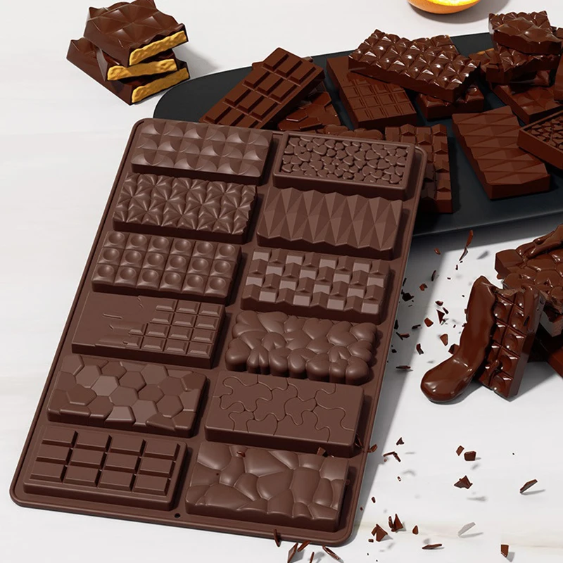 厚いシリコン充填型,チョコレートバー,ピスタリオ,深いドバイ,キャンディーを一緒に作るため