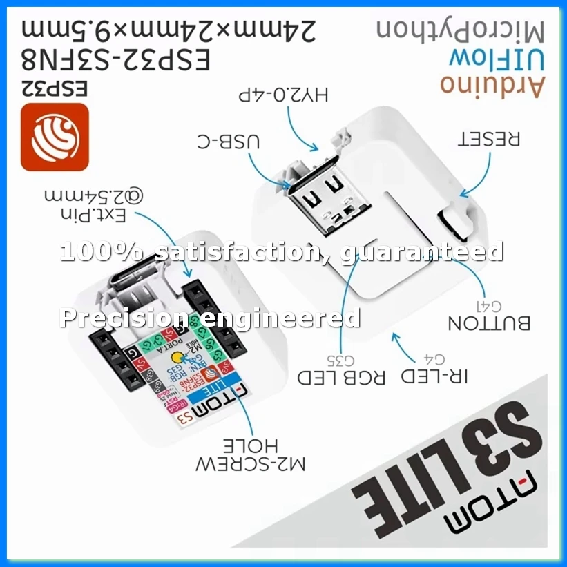 

ATOMS3 Lite ESP32S3 Dev Kit ESP32-S3 Programmable Controller Embedded IoT Application Developed Based on ESP32-S3FN8-ABVP