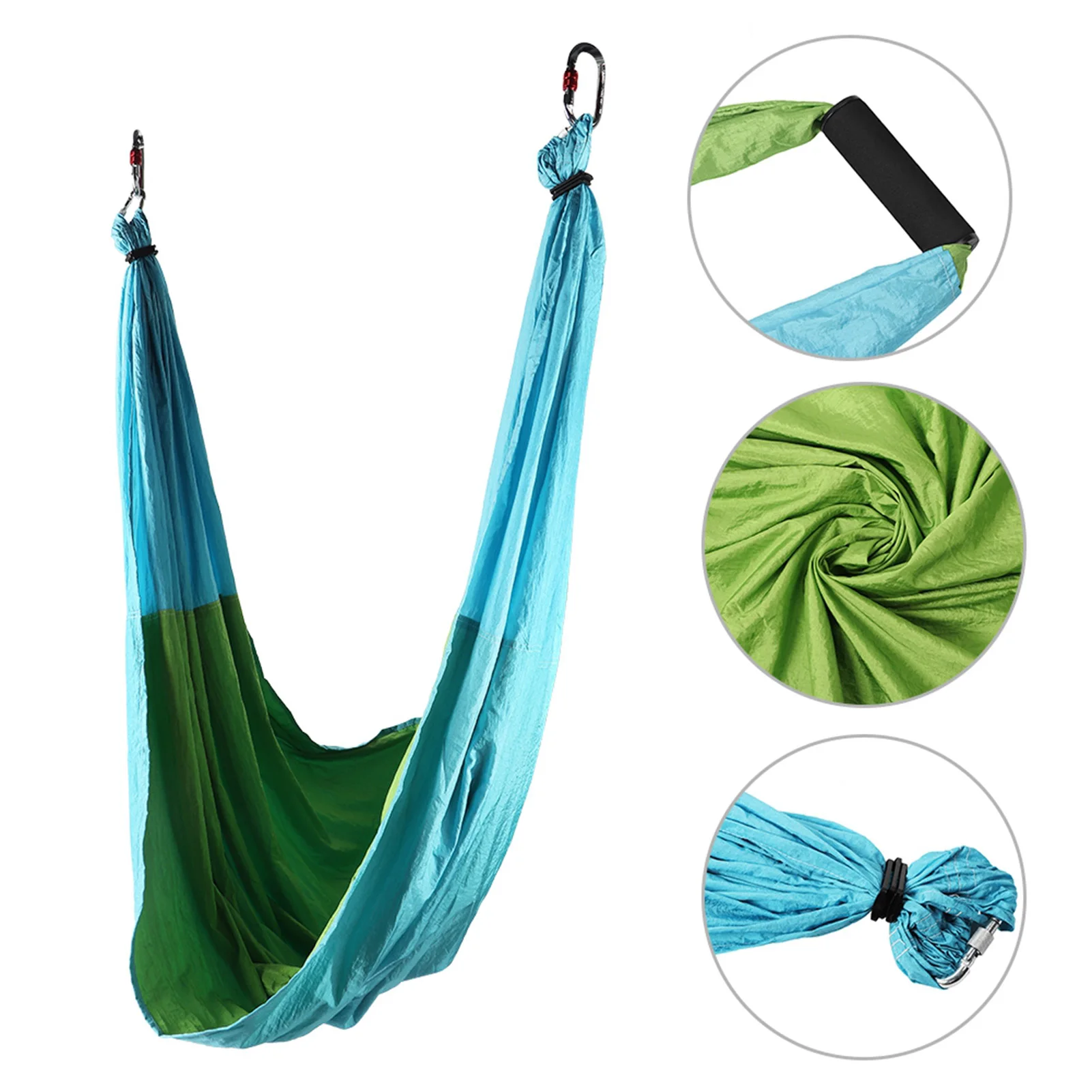 6 Handles Aerial Yoga Hammock Flying Swing Anti Gravity Yoga Pilates Inversion Exercises Device Outdoor Indoor Yoga Swing Belt