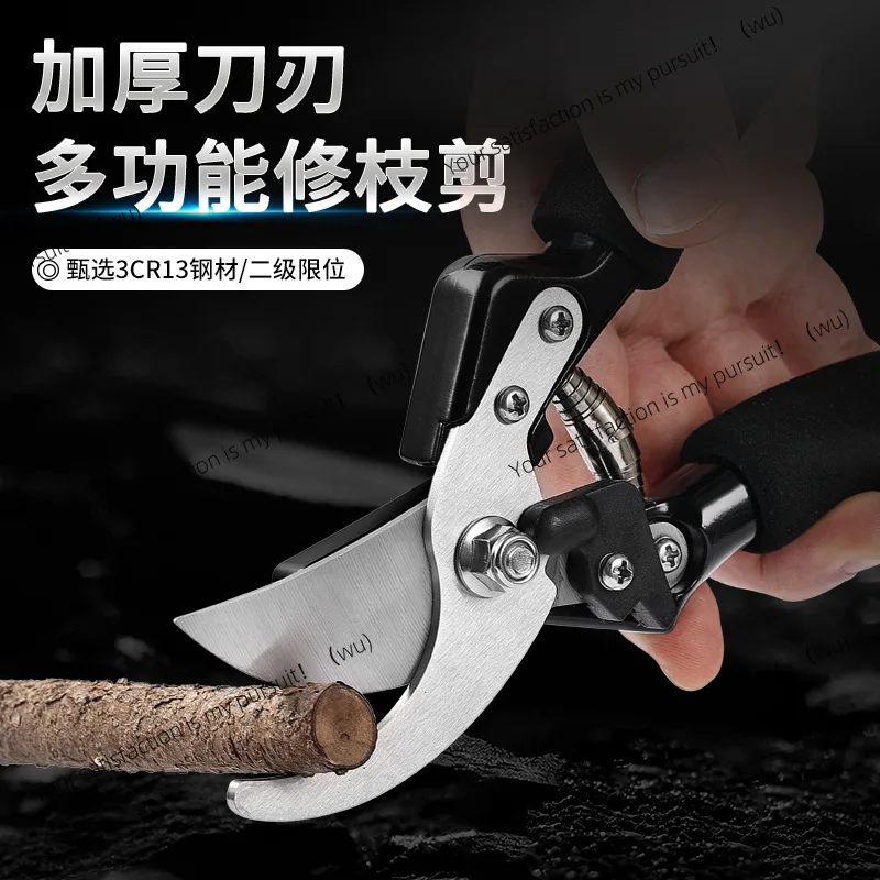 Powerful pruning shears Stainless steel labor-saving garden bonsai horticulture coarse branch shears Powerful shears