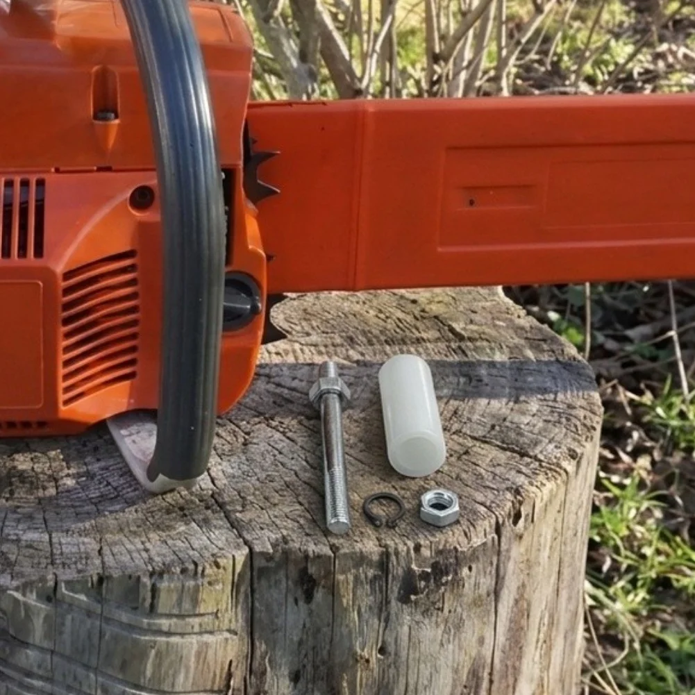 Chain Stop Kit for Chainsaw For MS440 MS460 044 046 1122 650 7700 5PCS Guide Blocks Plastic Metal White Silver