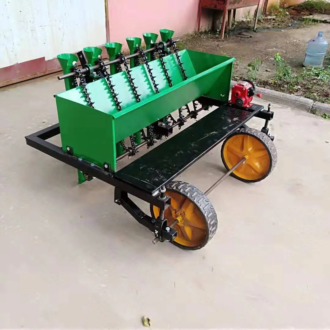 【Le più vendute】 Trattore a quattro ruote con fioriera per aglio Seminatrice per aglio e nucleo motore per la piantare aglio